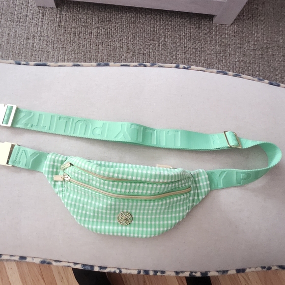 NWOT Lilly Pulitzer Glenna Checkered Belt Bag - Picture 2 of 4